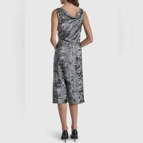 NWT! DKNY Dress ONLY $69!RETAIL $149!Jacquard Sleeveless Abstract Jacquard Sz 12 - Picture 2 of 7